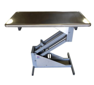 Features Comes fully assembled Height adjustable from 19" to 39" Can lifts up to a 250 lbs! Table top made of 18 gauge stainless steel Vet's Best Veterinary Foot Hydraulic Exam Table